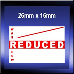 Promotion Labels for Price Guns - e.g Reduced, Was/Now