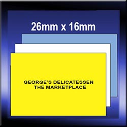 26mm x 16mm Dual Price Gun Labels Pre-printed